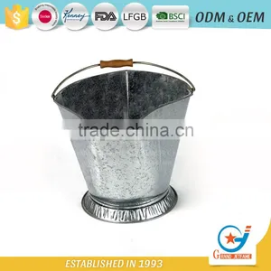 Galvanized Fireplace Coal Pail Coal Fireplace Bucket thumbnail-1