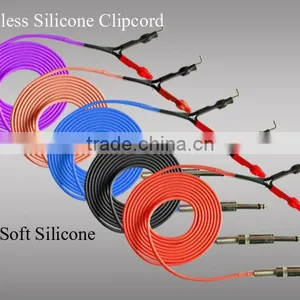 5 Colors 2.4M 8ft Silicone FLEXIBLE Plug Clip Cord For Tattoo Machine Gun thumbnail-1