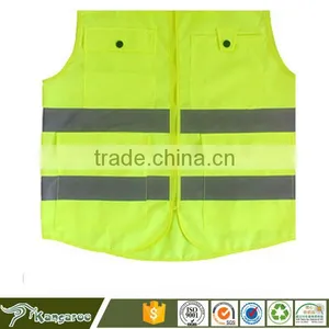 High Visibility Fluorescent Yellow Polyester Tank Top thumbnail-2