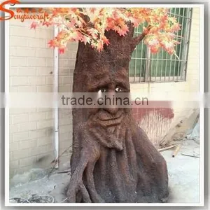 Fiber Glass Decorative Tree Faces Made of Decorative Tree Stump Artificial Tree Without Leaves thumbnail-3