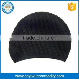 Swim Cap Hair Dry Swimming Rubber Hats How to Put on thumbnail-1