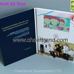 Most Thinnest A4 Brochure 4.3 Inch TFT Lcd Video Greeting Card, Lcd Video Cards, Video Brochure thumbnail-4