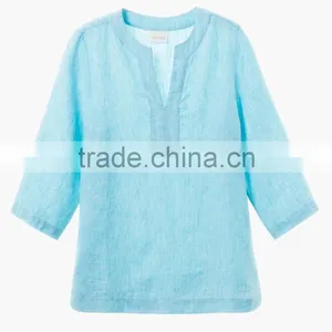 New Arrived Women's Stand Collar Front Button up Shirt thumbnail-3