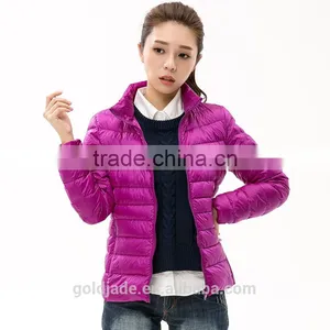 Wholesale Woman Ultra Light Down Jacket Winter Feather Weight Ladies Down Jacket thumbnail-6