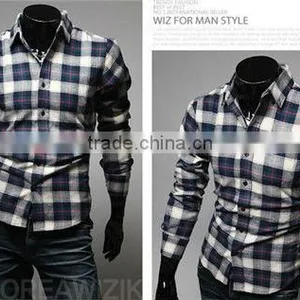 Mens Plaids/checks Classic Shirts 16 Colors Stock Hot Sale Man Shirts thumbnail-4