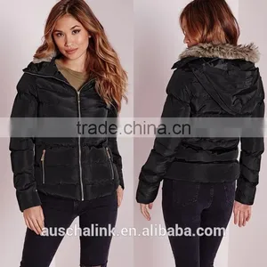 Most Popular Chinese Style Women Black Padded Jacket thumbnail-6