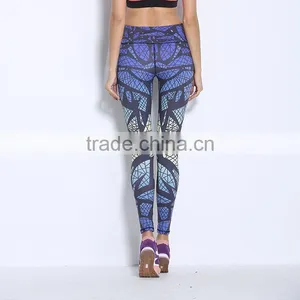 Dry Fit Colorful Sport Wear Women Yoga Pants Leggings thumbnail-3