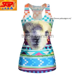 Women Tank Top 3d Printing, 100% Polyester thumbnail-1