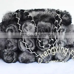 CX-H-13D Genuine Rex Rabbit Fur All Kind Of Bags thumbnail-1