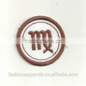 Custom High Quality Embroidered Zodiac Patch for Clothes Embroidery Patch Made in China Choose Size/color thumbnail-4