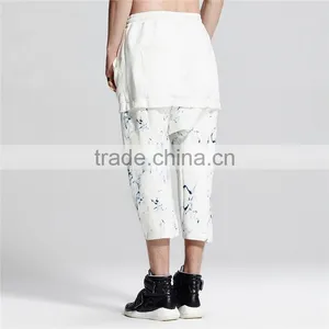 Wholesale Gym Wear Jogger Print White Loose Trousers 3xl Jogger Pants thumbnail-4