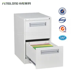 Office Use 2 Drawer Insert Handle Metal File Cabinet thumbnail-4