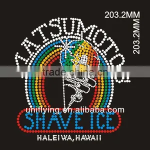 Customized Rhinestone Heat Transfers Applied on T-shirts thumbnail-1