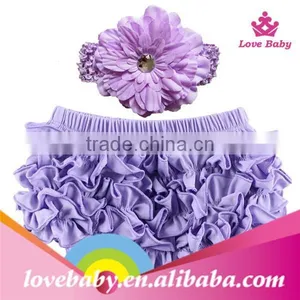 Princess Baby Girls Cute Bloomers Ruffle PP Pants Shorts Bow Diaper Nappy Cover LBS5052506 thumbnail-1