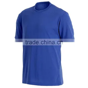 Promotional Cotton Blue Breathable Hiking Fit T-shirt thumbnail-1