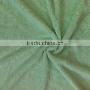 Super Soft Polyester Microfiber Knitted Fleece Fabric Plain or Printed thumbnail-1