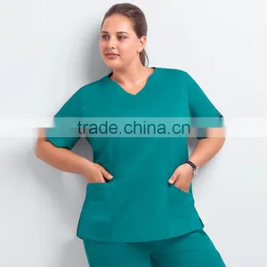 New Style Plus Size Hospital Medical Nurse Uniform Design Scrub Suit Set thumbnail-1