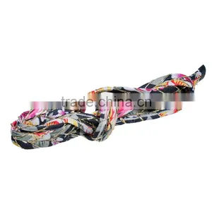 Beautiful Flower Pattern Golden Flat Fabric Cord thumbnail-1