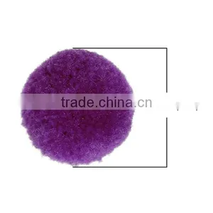 Cashmere Pom Pom Balls DIY Craft Decoration Purple Round 20mm Dia. thumbnail-2