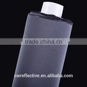 Silver Grey Spandex Reflective Fabric With Breathable Holes for Swimwear thumbnail-2