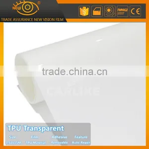 Car Anti Scratch Tpu Self Healing 3m Glossy White Car Paint Protection Film thumbnail-1