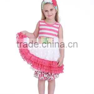 Latest Children Frocks Designs New Model Bottom Lace Flower Girl Dress thumbnail-1