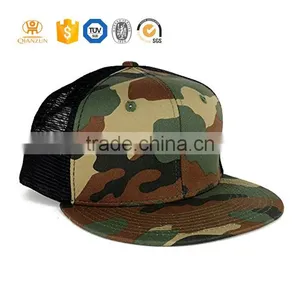 Fashion 6 Panel Snapback Camo Trucker Cap thumbnail-1