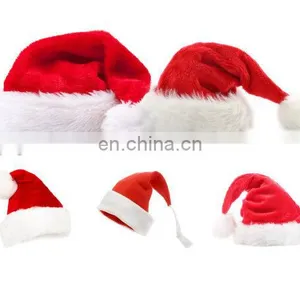 Plush Dancing Santa Hat Red White Santa Hats Promotion Christmas Hat thumbnail-1