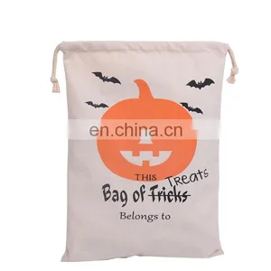 Factory Whloesale Canvas Party Halloween Bags thumbnail-2