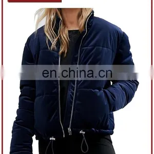 Chinese Manufacturer Women Padding Velvet Jacket Wholesale thumbnail-1