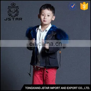 Wholesale Price Fake Fur Children Winter Jacket and Boys Parka Jacket thumbnail-6