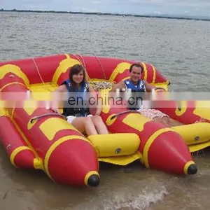 Top Quality 0.9mm PVC Inflatable Flying Towables Flying Fish Boat thumbnail-6