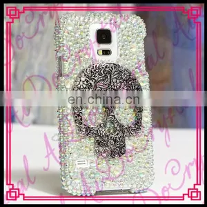 Aidocrystal High Quality White Crystal With Decorations Mobile Phone Accessories Cell Phone Accessory for Samsung Galaxy S5 thumbnail-1