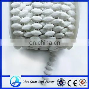 Plastic Bead Color Green White Cotton Horse Eye Connectivity Attachment Bead Bead Solid Color Plating thumbnail-1