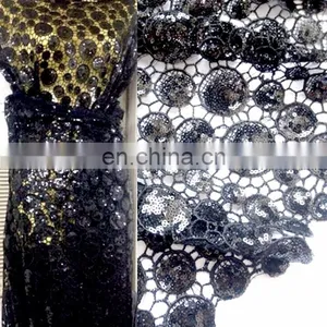 2016 Fashionable French Lace Fabric Mesh Fabric French Lace Wedding Dress Fabric for Nigeria Party thumbnail-1