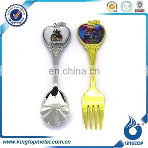 Custom Souvenir Metal Silver Spoon thumbnail-1