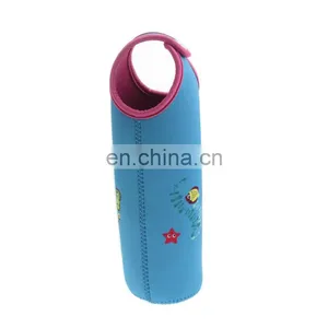 Button Closure Neoprene Wine Bottle Gift Bag thumbnail-1