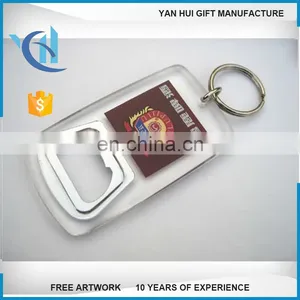 Custom Cheap Bulk Blank Aluminum Metal Beer Keychain Bottle Opener Keychain thumbnail-1