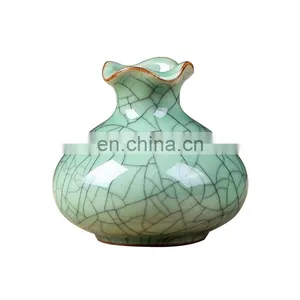Green Decorative Mini Ceramic Vase Porcelain Ware thumbnail-1