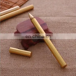 Different Size EDC Brass Gel Pen Smooth and Matte Keychain Brass Pen High-end Promotional Gel Pen thumbnail-3
