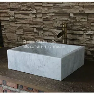 Carrara White Marble Sinks,China White Marble Bathroom Basins thumbnail-1