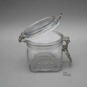 200ml Square PET Plastic Cosmetic Empty Jar and Bottle for Packing 200g Herbal Personal Skin Care Lotion or Face Cream thumbnail-5