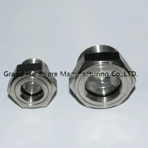 Metric Thread M16x1.5 M18x1.5 M20x1.5 M22x1.5 M24x1.5 Brass Oil Sight Glass Indicator thumbnail-5