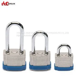 38mm Laminated Steel Shackle Safety Padlocks EP-8562 Metal Body Padlock thumbnail-4