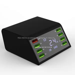 Desktop QC3.0 8 Ports Multi Usb Charger For Mobile Phone thumbnail-2