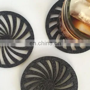 Custom Design Red Color Cup Heated Drink Coaster Holder Table for Drinks Felt Coasters Kung fu Tea Ceremony Accessories thumbnail-7