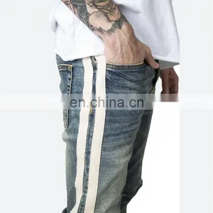 DiZNEW CHINA WHOLESALE SLIM FIT STRIPE CHEAP JEANS FOR MEN thumbnail-2