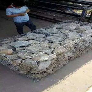 Anping Galvanized PVC Hexagonal Gabion Wire Mesh Stone Cage Gabion Baskets thumbnail-3