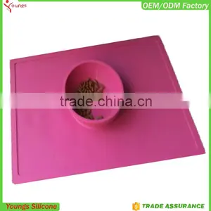 Silicone Placemats Table Dog Bowls Kitchen Table FDA Dish Pad Grip With Bowl Quality Choice thumbnail-3