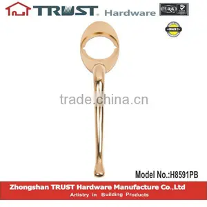H8591PB:TRUST Solid Brass Pull Handle Lockset thumbnail-1